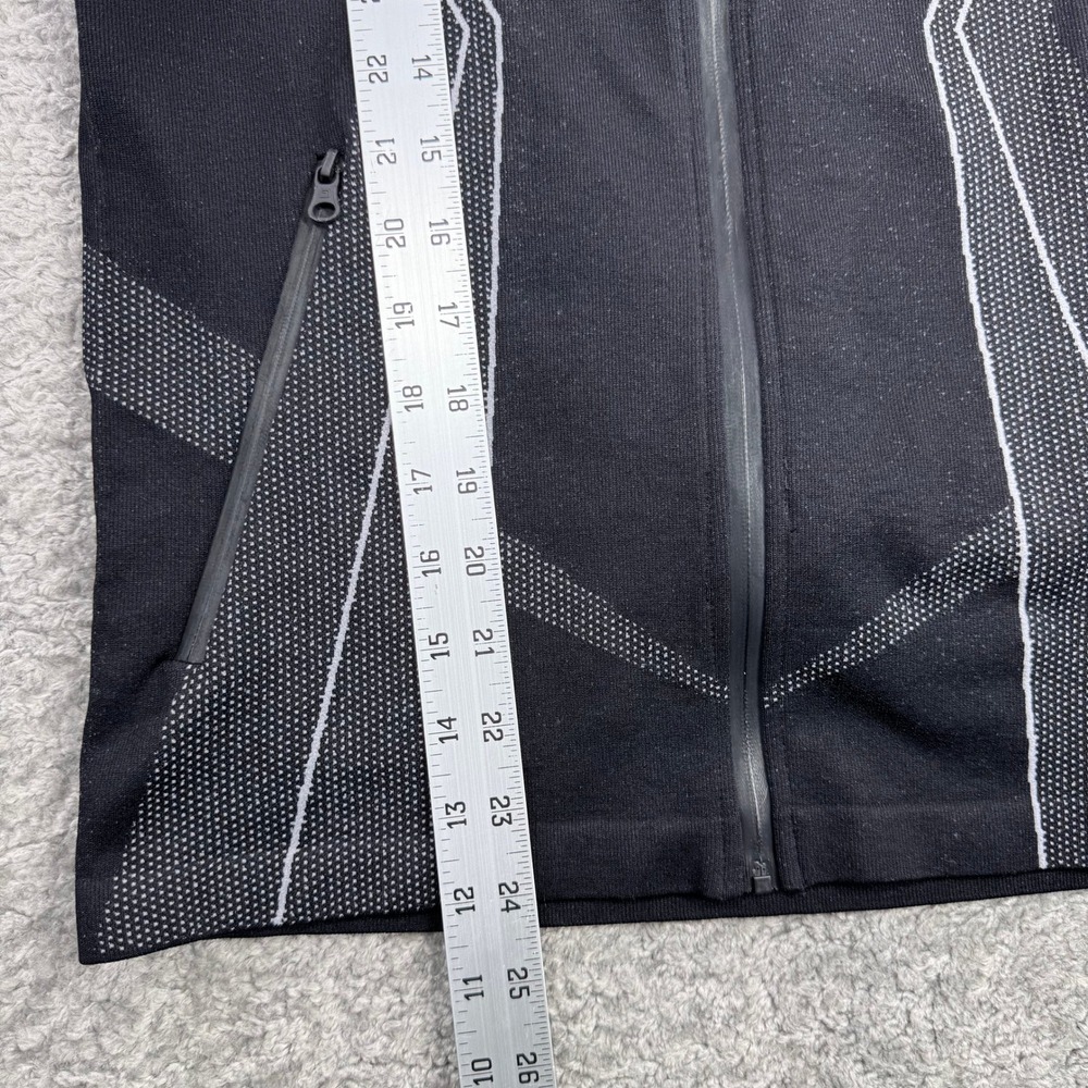 Blanc Noir Womens Black Grey Mesh Back Full Zip Sculpt Hoodie Jacket Size M - Picture 8 of 9